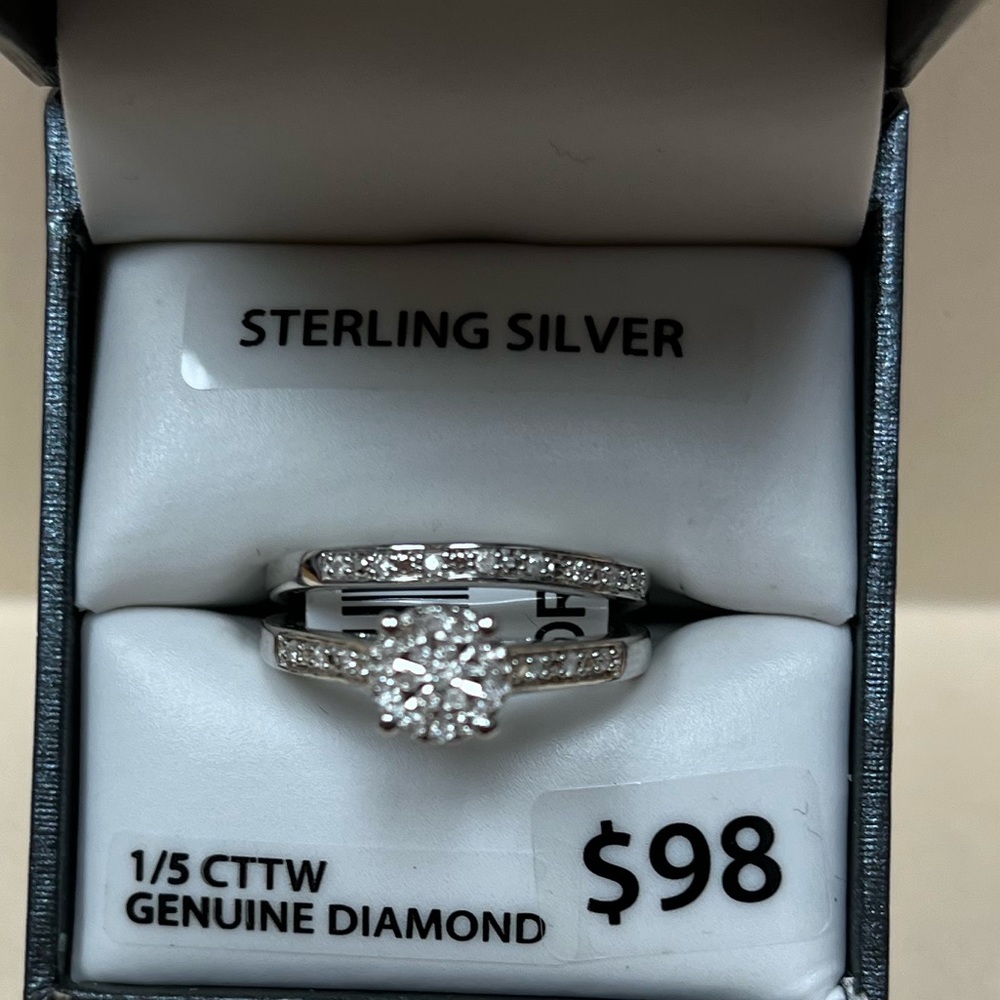 Beautiful bridal set in sterling